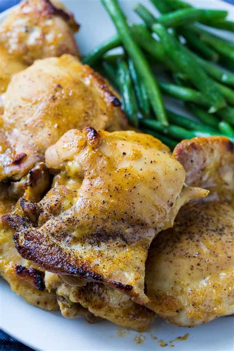 How many carbs are in maple-mustard chicken thighs - calories, carbs, nutrition