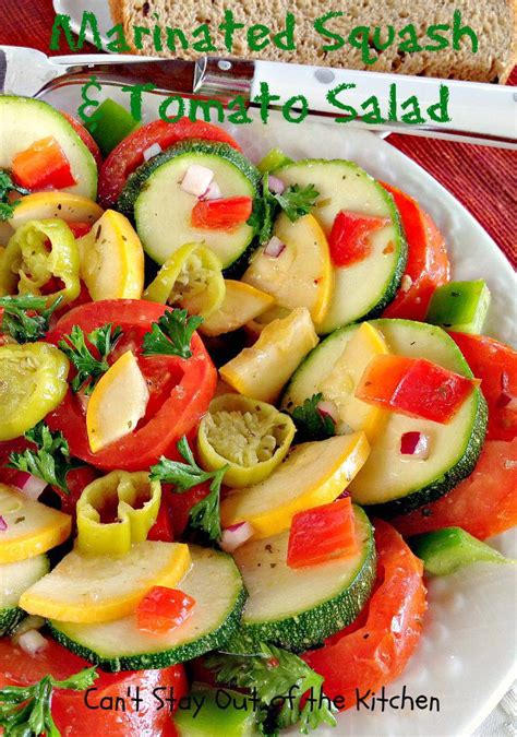 How many carbs are in marinated squash salad - calories, carbs, nutrition