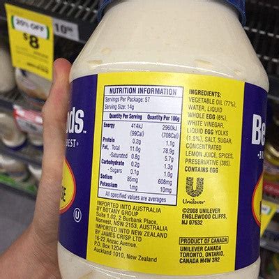 How many carbs are in mayonnaise ff pc 1 ea - calories, carbs, nutrition