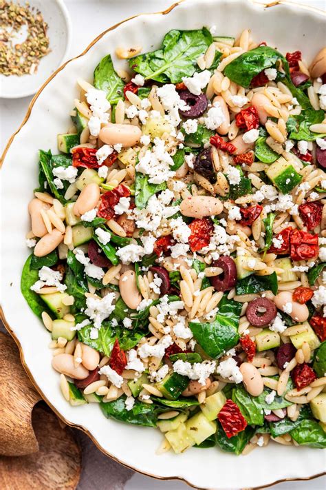 How many carbs are in mediterranean orzo salad - calories, carbs, nutrition