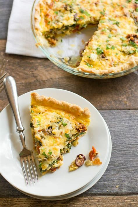 How many carbs are in mediterranean quiche - calories, carbs, nutrition