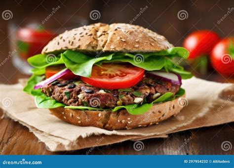 How many carbs are in mediterranean veggie burger on wheat bun - calories, carbs, nutrition