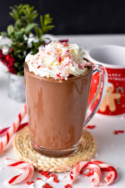 How many carbs are in medium mint hot chocolate - calories, carbs, nutrition