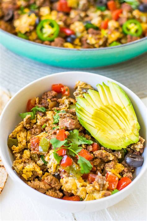 How many carbs are in mexican breakfast scramble for tacos - calories, carbs, nutrition