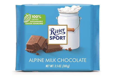 How many carbs are in milk chocolate confection - alpine milk - calories, carbs, nutrition