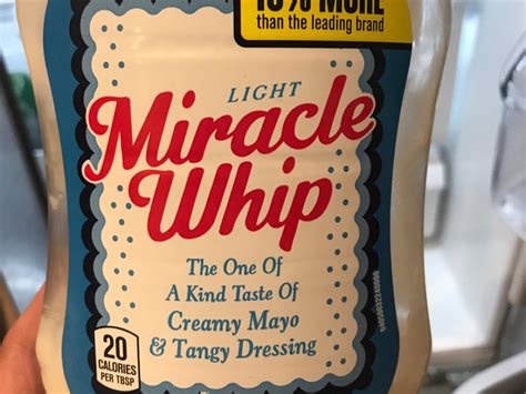 How many carbs are in miracle whip light dressing - calories, carbs, nutrition