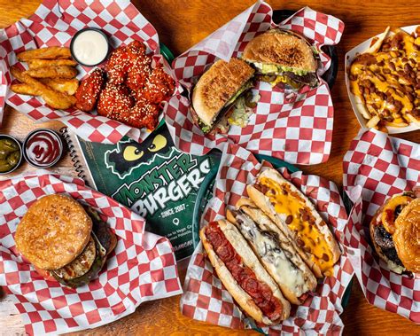 How many carbs are in monster burger - calories, carbs, nutrition