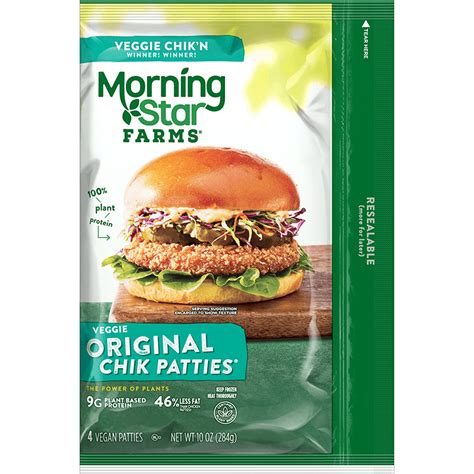 How many carbs are in morningstar farms chik patties original, frozen, unprepared - calories, carbs, nutrition