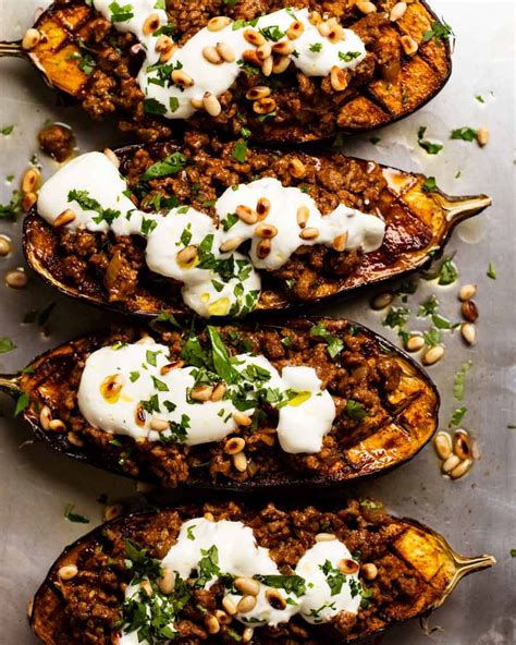 How many carbs are in moroccan style stuffed aubergine - calories, carbs, nutrition