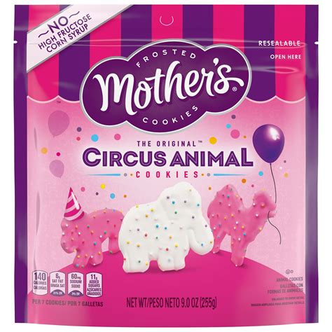 How many carbs are in mother's, 4th of july circus animal cookies - calories, carbs, nutrition