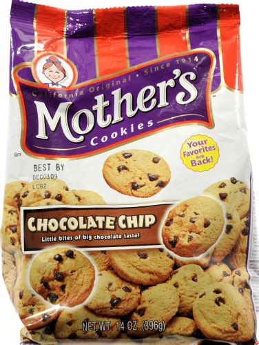 How many carbs are in mother's, chocolate chip cookies - calories, carbs, nutrition