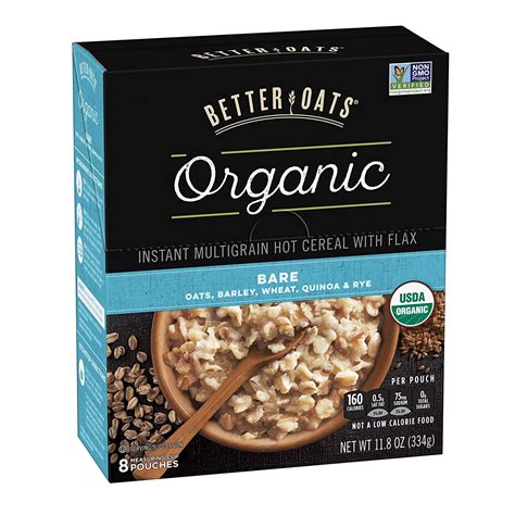 How many carbs are in multigrain and flax hot cereal - calories, carbs, nutrition