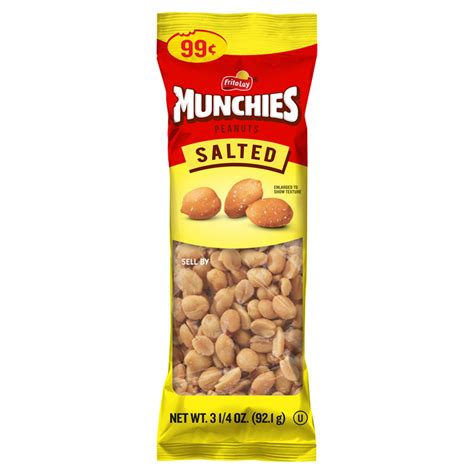 How many carbs are in munchies salted peanuts - calories, carbs, nutrition