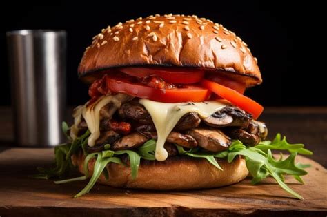 How many carbs are in mushroom lovers burger - calories, carbs, nutrition