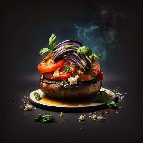 How many carbs are in mushroom portobello ratatouille stuffed - calories, carbs, nutrition