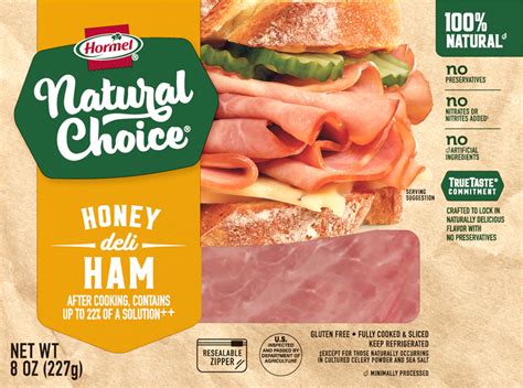 How many carbs are in natural choice honey deli ham - calories, carbs, nutrition