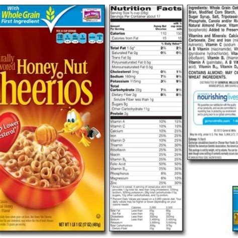 How many carbs are in naturally flavored honey nut cheerios - calories, carbs, nutrition