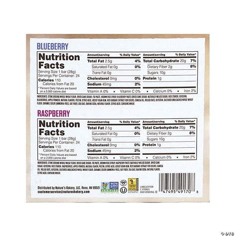 How many carbs are in newton bar - calories, carbs, nutrition