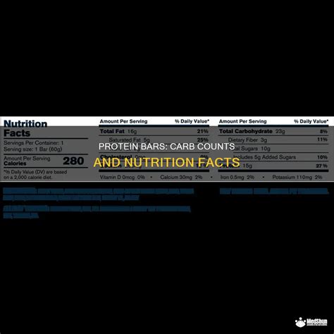 How many carbs are in nutrition bar 