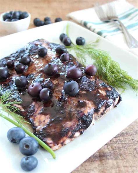 How many carbs are in oat encrusted salmon with blueberry bbq glaze with rice and vegetables - calories, carbs, nutrition