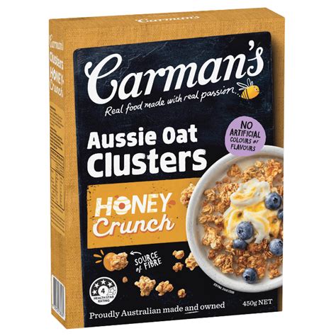 How many carbs are in oats and honey clusters - calories, carbs, nutrition