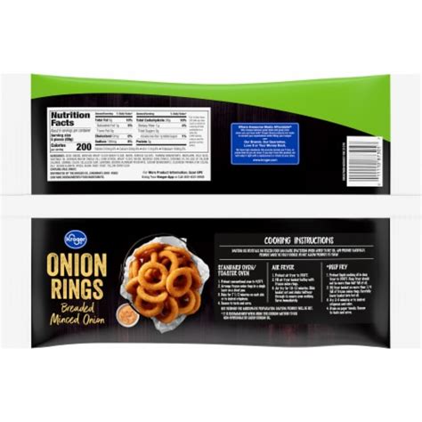 How many carbs are in onion rings breaded 6 oz - calories, carbs, nutrition