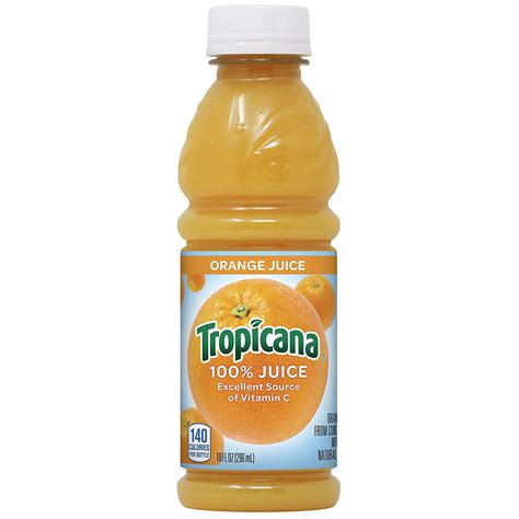 How many carbs are in orange juice, 10oz, tropicana - calories, carbs, nutrition