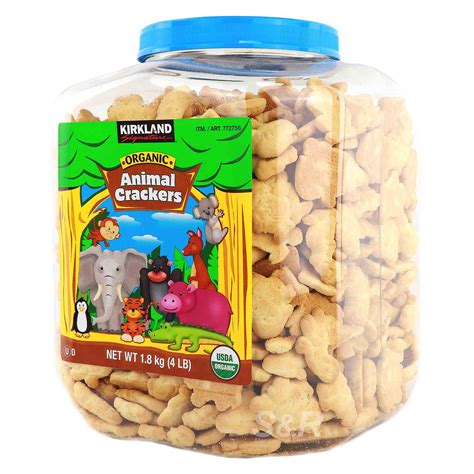 How many carbs are in organic animal crackers - calories, carbs, nutrition