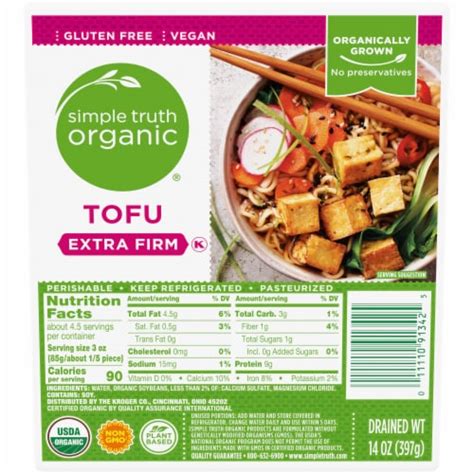 How many carbs are in organic baked tofu - calories, carbs, nutrition