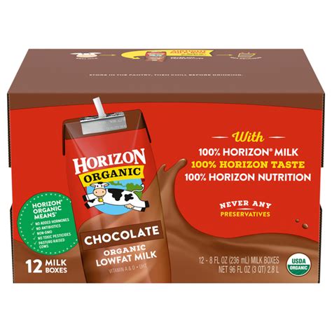 How many carbs are in organic chocolate reduced fat milk - calories, carbs, nutrition