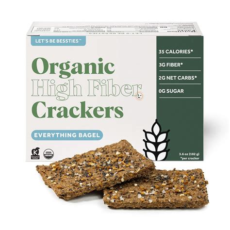 How many carbs are in organic crackers - calories, carbs, nutrition