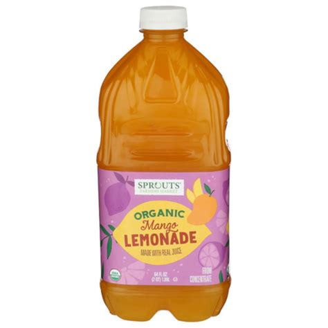 How many carbs are in organic mango lemonade - calories, carbs, nutrition