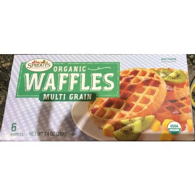 How many carbs are in organic multigrain waffles - calories, carbs, nutrition