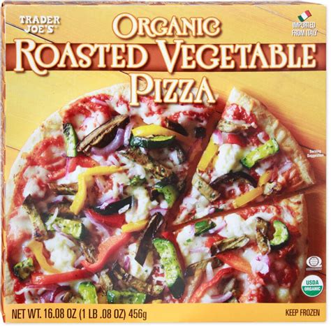 How many carbs are in organic roasted vegetable pizza - calories, carbs, nutrition