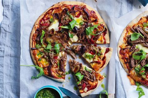 How many carbs are in oriental bbq beef pizza - calories, carbs, nutrition