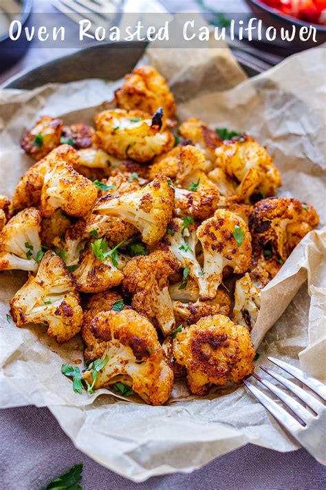 How many carbs are in oven-roasted cauliflower - calories, carbs, nutrition