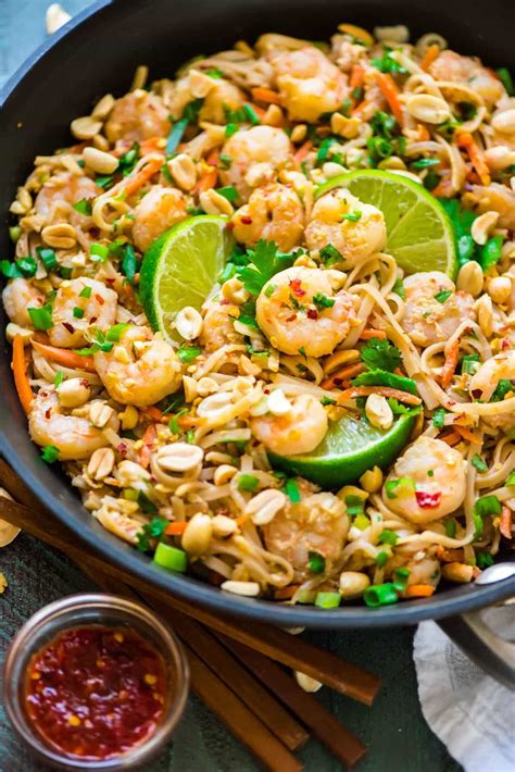 How many carbs are in pad thai lemongrass shrimp and peanuts - calories, carbs, nutrition