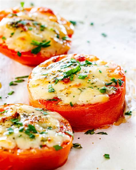 How many carbs are in parmesan baked tomatoes - calories, carbs, nutrition