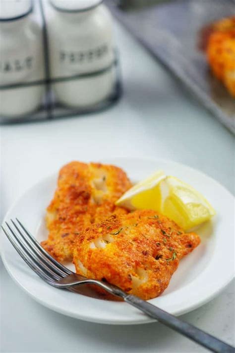 How many carbs are in parmesan oven fried cod - calories, carbs, nutrition