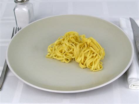 How many carbs are in pasta, fresh-refrigerated, plain, as purchased - calories, carbs, nutrition