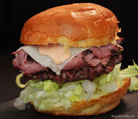 How many carbs are in pastrami reuben burger - calories, carbs, nutrition