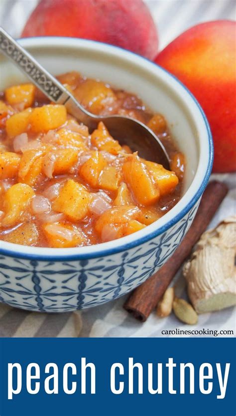 How many carbs are in peach chutney, simmered peaches - calories, carbs, nutrition