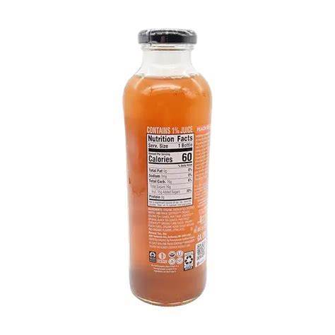 How many carbs are in peach oo la long tea - calories, carbs, nutrition