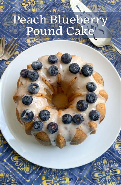 How many carbs are in peach-blueberry pound cake - calories, carbs, nutrition