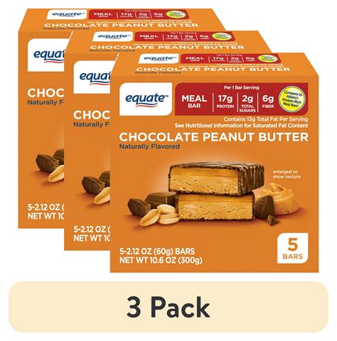 How many carbs are in peanut butter meal bar - calories, carbs, nutrition