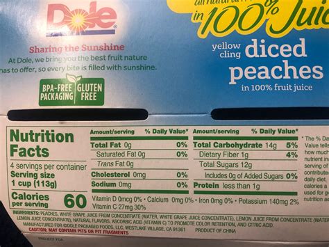 How many carbs are in pear california juice pack diced drained 1 oz - calories, carbs, nutrition