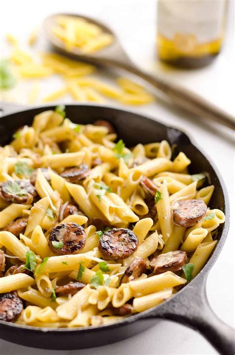 How many carbs are in penne and sausage - calories, carbs, nutrition