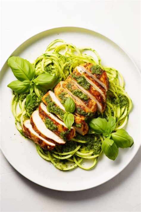 How many carbs are in pesto chicken breast lunch - calories, carbs, nutrition