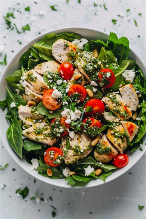 How many carbs are in pesto chicken salad (11738.0) - calories, carbs, nutrition