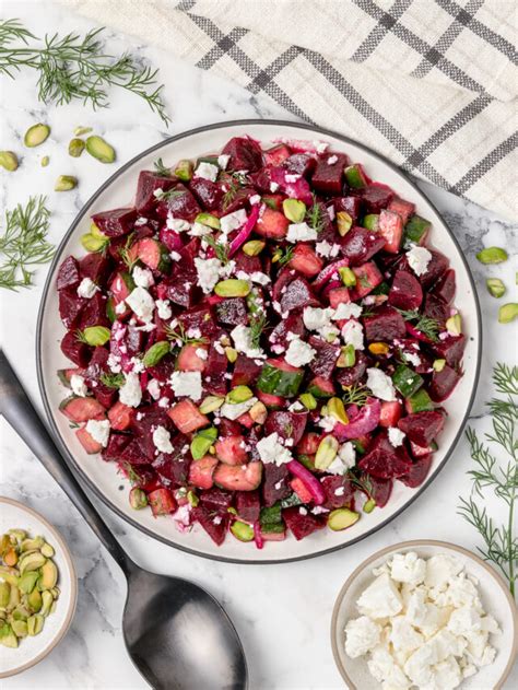 How many carbs are in pickled beet salad, vegetarian - calories, carbs, nutrition